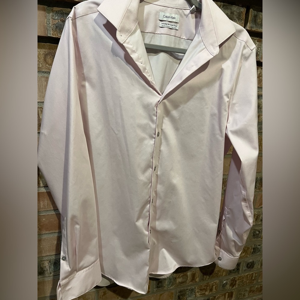 Calvin Klein light pink dress shirt